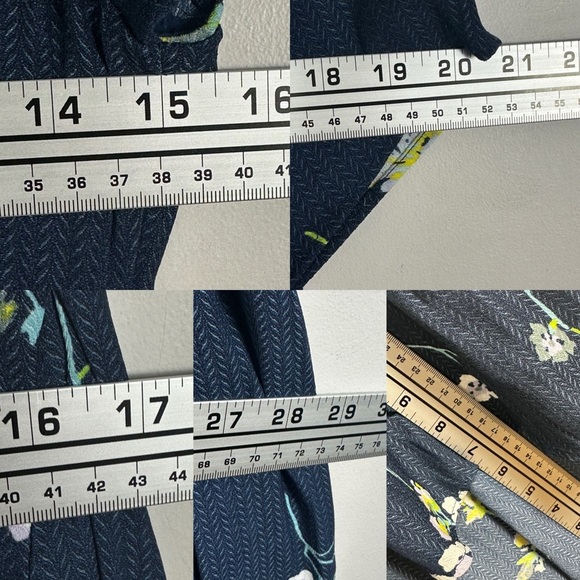 Free People Lost In Your Midi Dress Wrap Floral‎ Bohemian Size XS Boho Long Blue - Picture 11 of 14